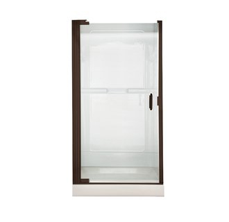 American Standard AM0305D.400 Euro Frameless Clear Glass Pivot Shower Door - Oil Rubbed Bronze